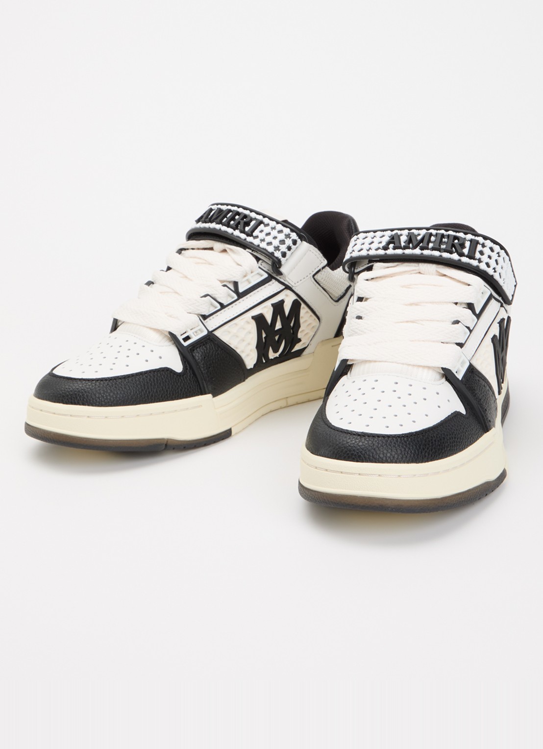AMIRI Ma Skyline sneaker van leer met print - detail zwart