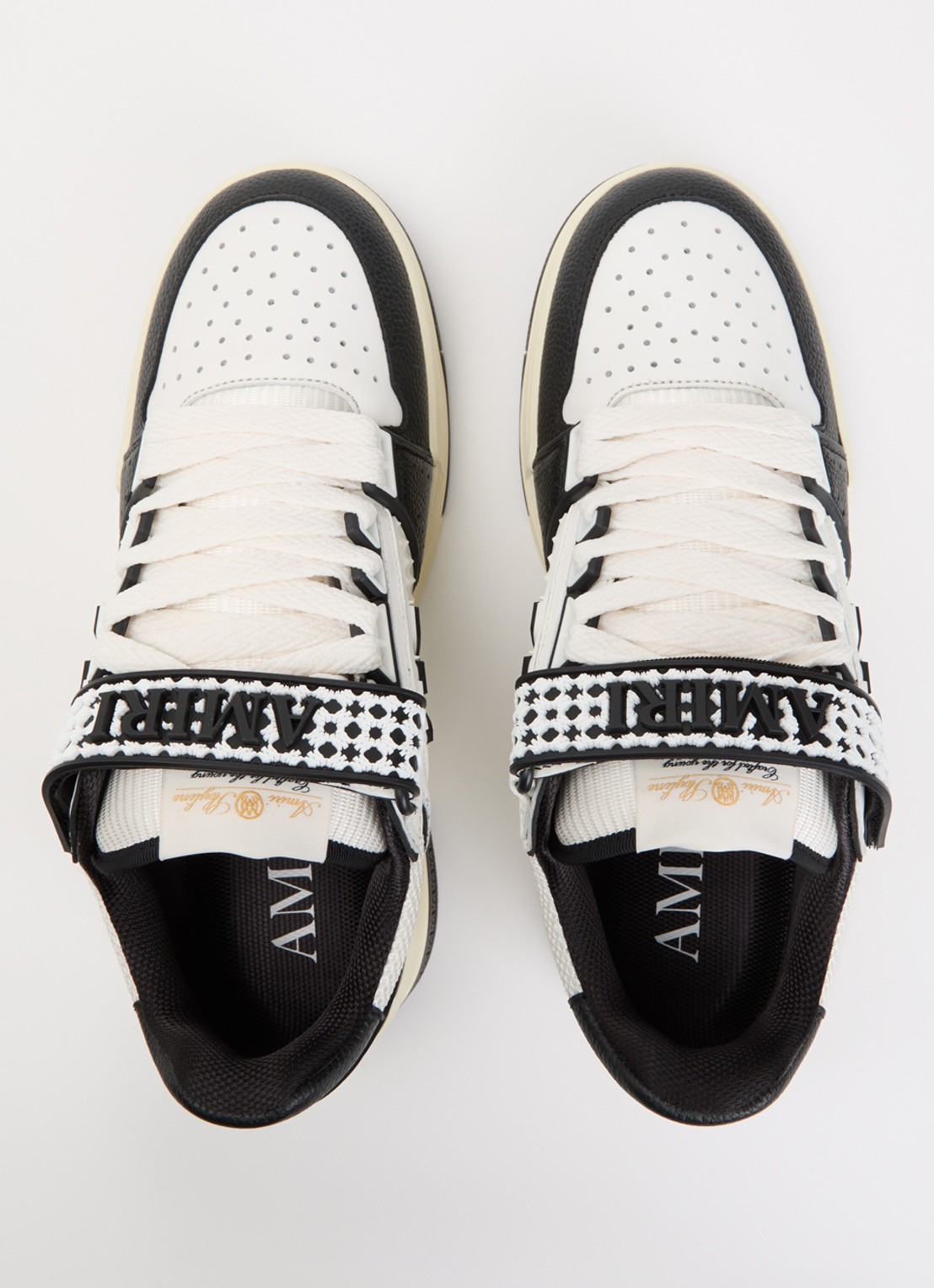 AMIRI Ma Skyline sneaker van leer met print - detail 2 zwart