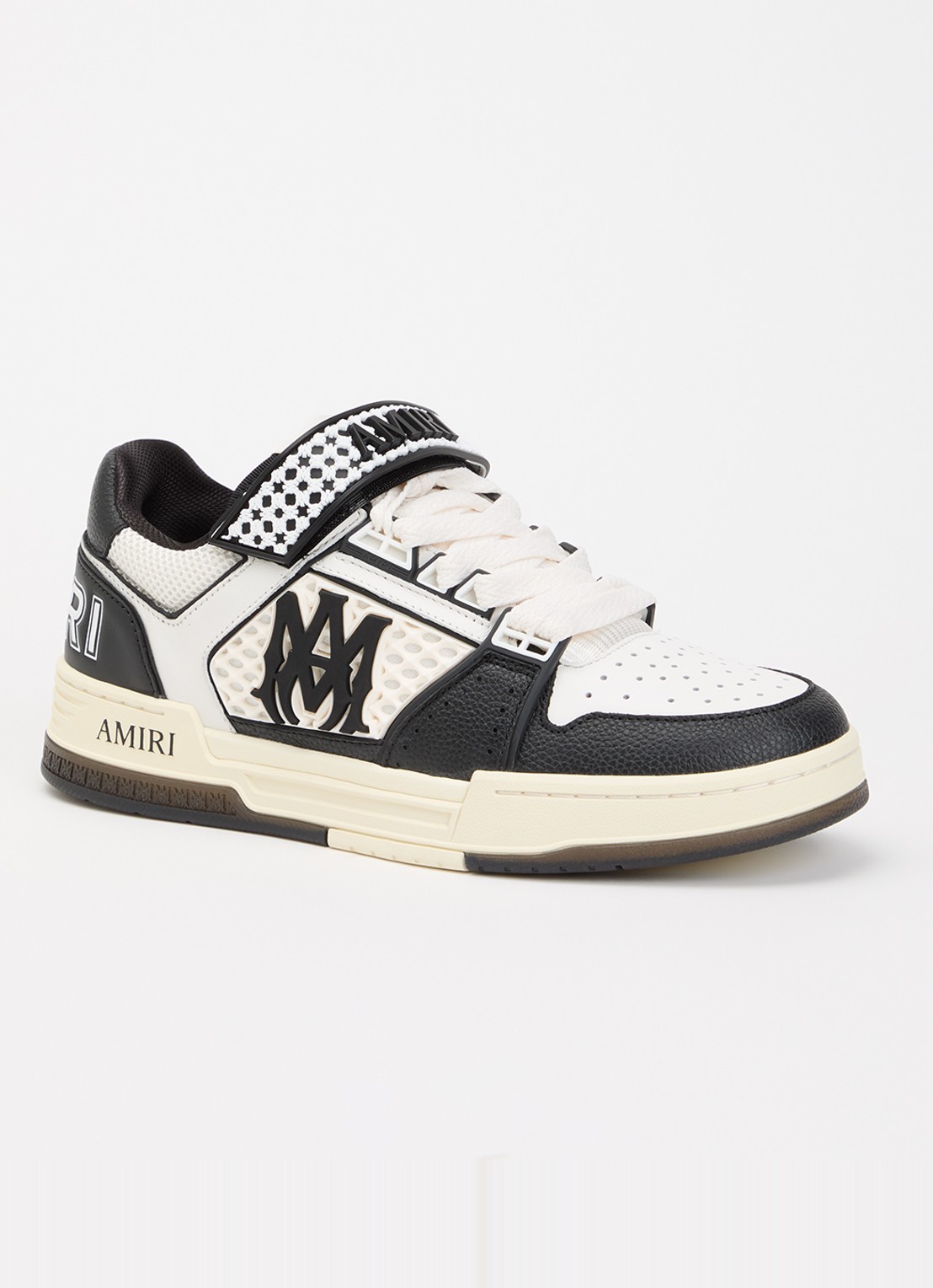 AMIRI Ma Skyline sneaker van leer met print - voorkant 5 zwart