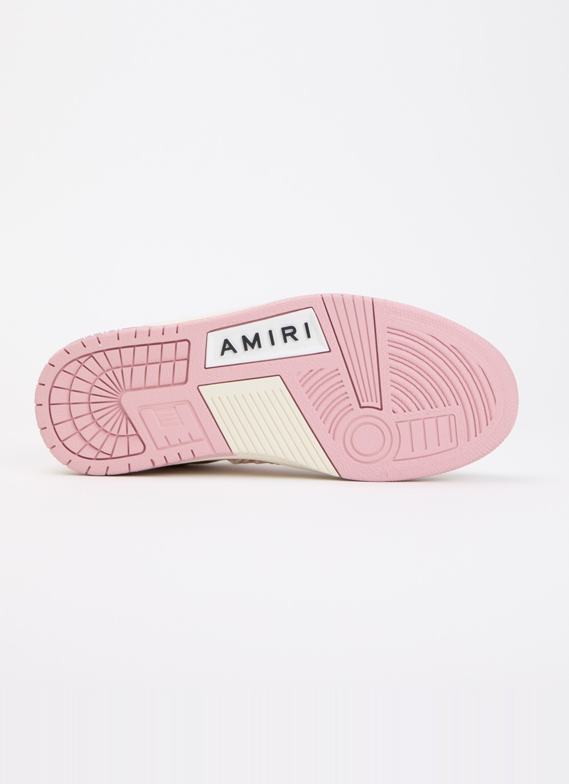 AMIRI Newport sneaker van leer met logo - detail 5 lichtroze