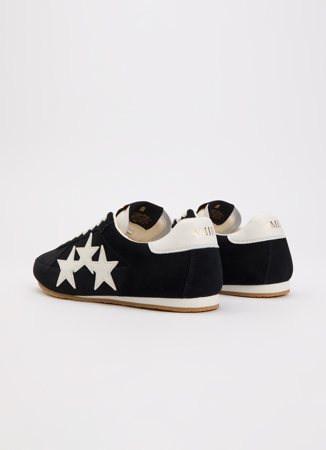 AMIRI Pacific Flat sneaker van suède  - achterkant zwart