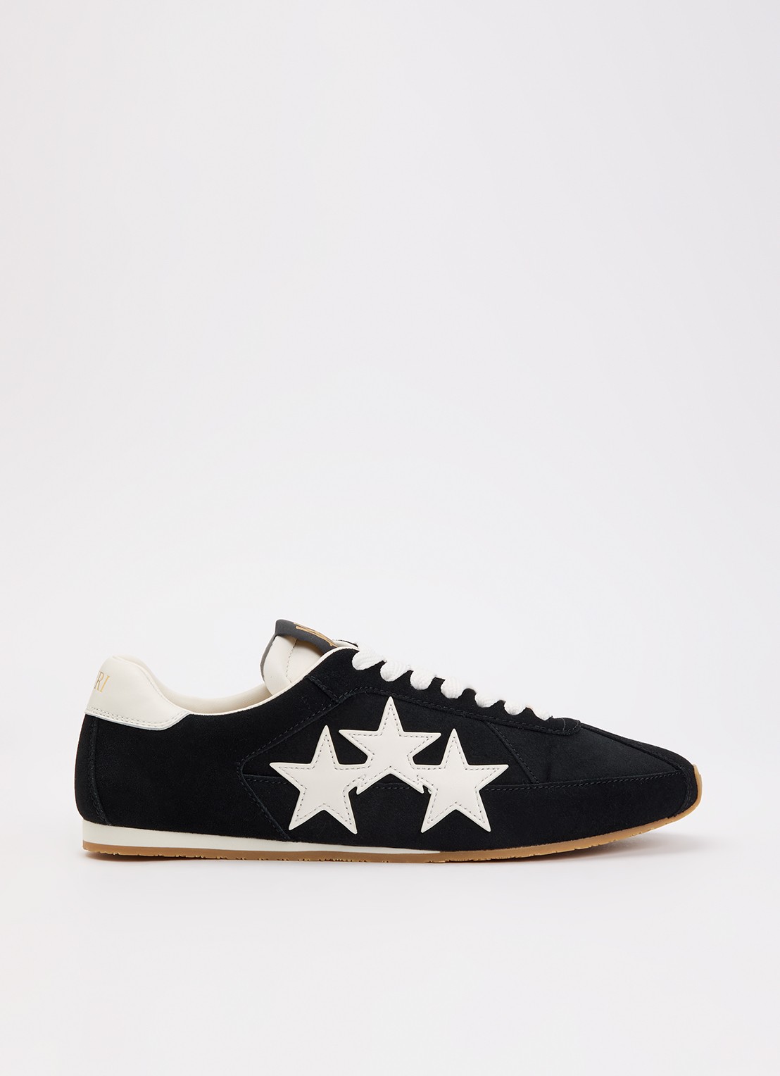 AMIRI Pacific Flat sneaker van suède  - voorkant 2 zwart