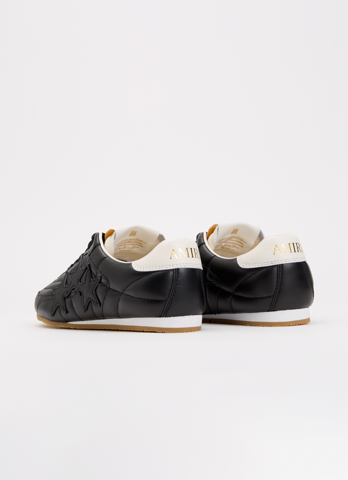 AMIRI Pacific Football Slim sneaker van leer - achterkant zwart