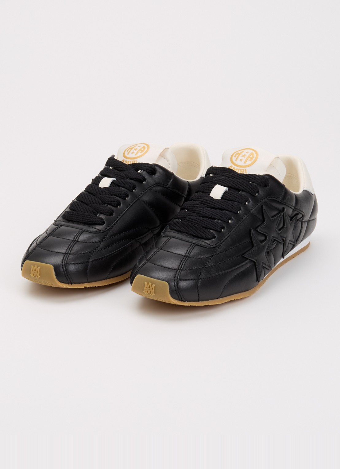 AMIRI Pacific Football Slim sneaker van leer - detail 3 zwart