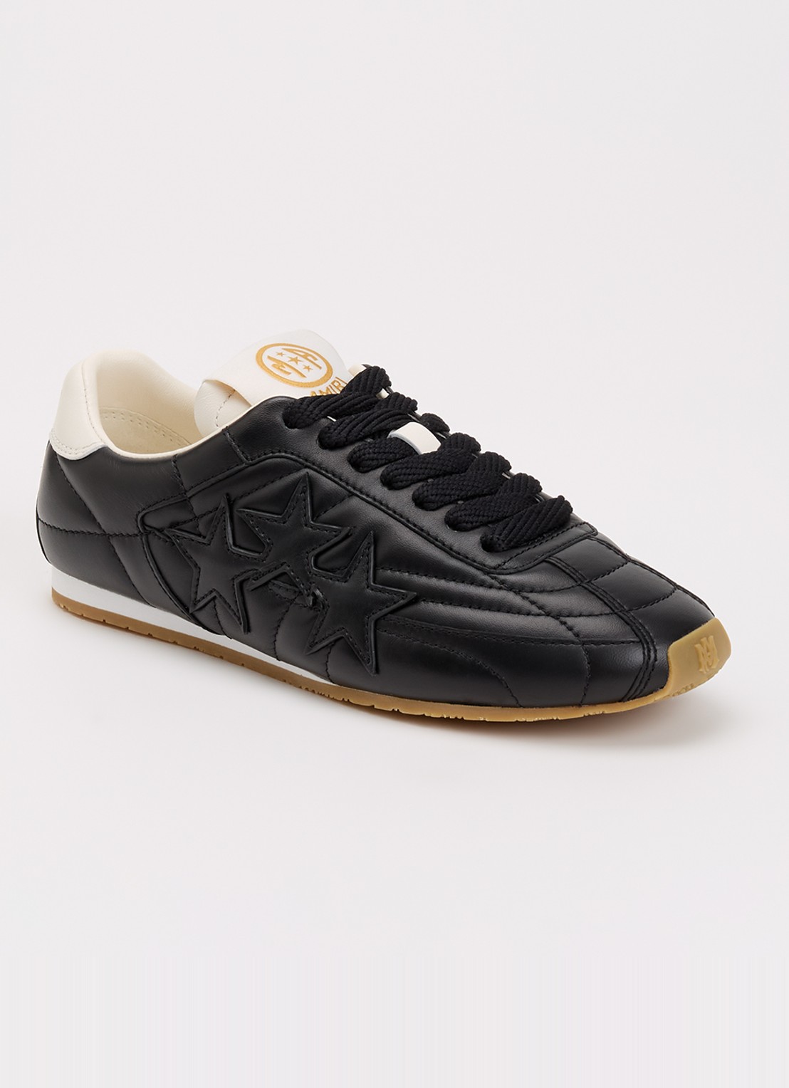 AMIRI Pacific Football Slim sneaker van leer - voorkant 2 zwart