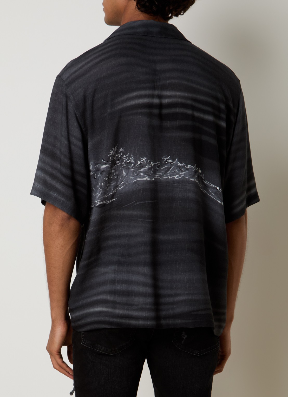 AMIRI Palms regular fit overhemd met print - achterkant zwart