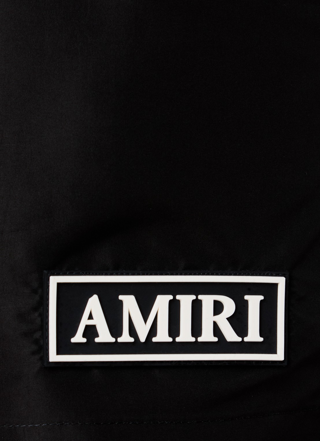 AMIRI Patch zwemshort met 3D logo en steekzakken - detail 5 zwart