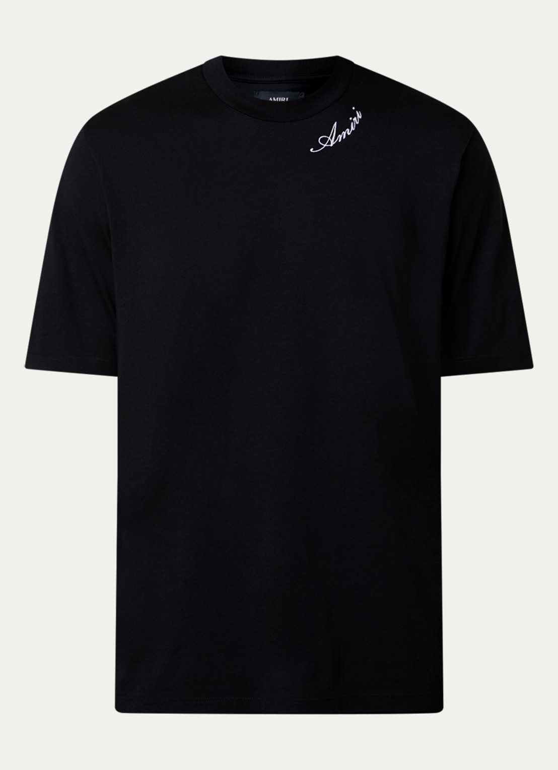 AMIRI Script T-shirt met logo - voorkant zwart