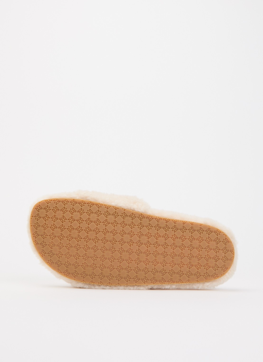 AMIRI Slipper van imitatiebont met logoborduring - detail 5 creme