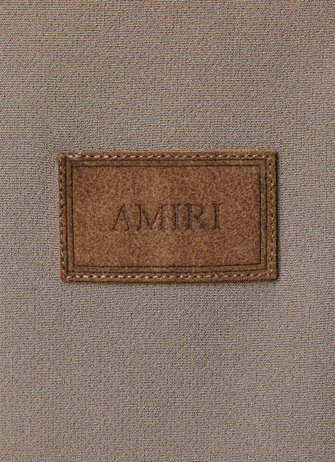 AMIRI Straight fit trackpants met steekzakken en logo - detail 6 donkerbeige