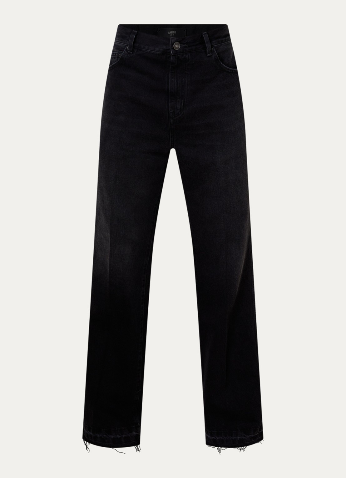 AMIRI Straight leg jeans met verwassen afwerking - voorkant 5 zwart