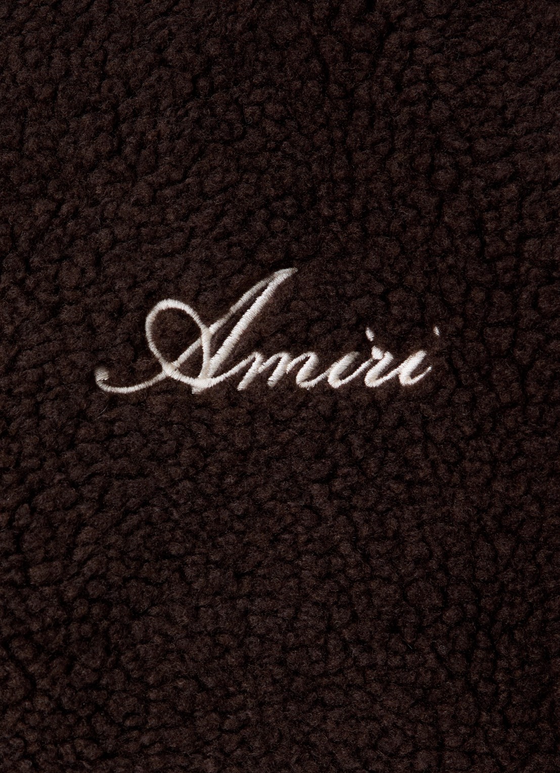 AMIRI Sweatvest met logo en steekzakken - detail 4 donkerbruin