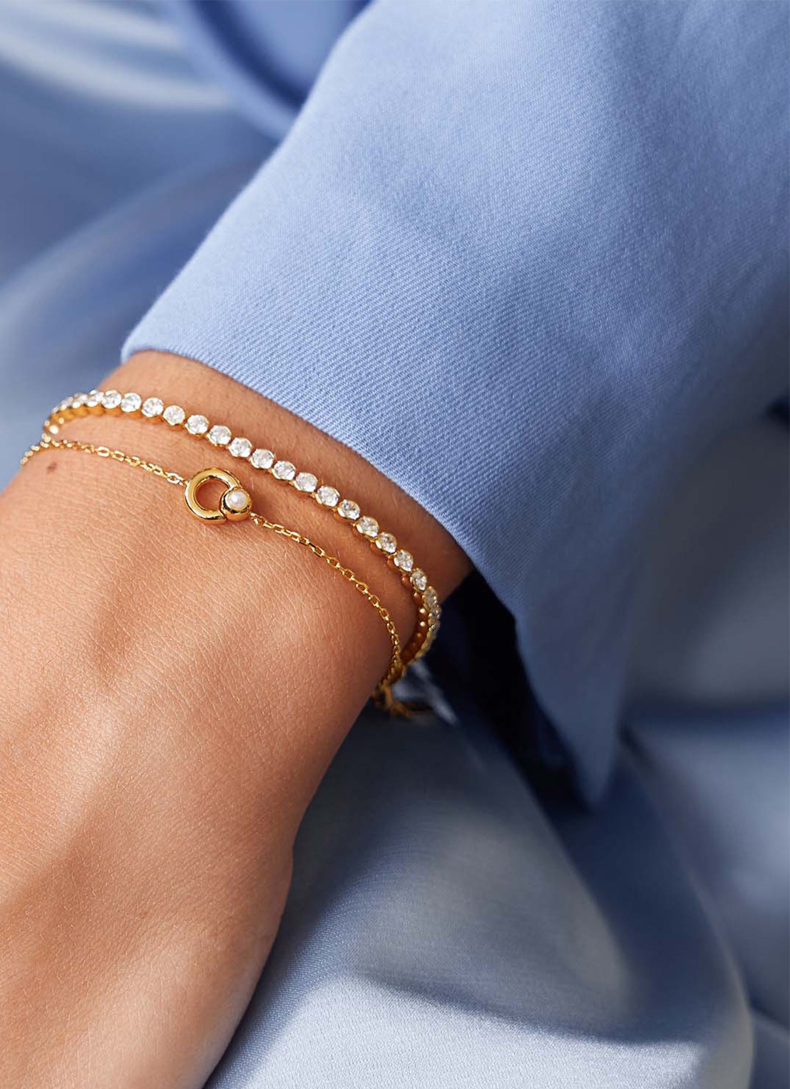 Ania Haie Armband verguld  - voorkant 2 goud