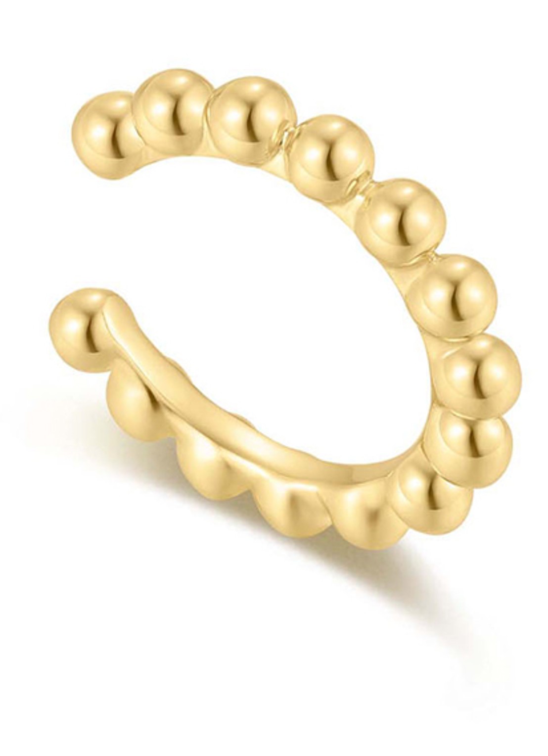 Ania Haie Beaded ear cuff verguld - voorkant goud