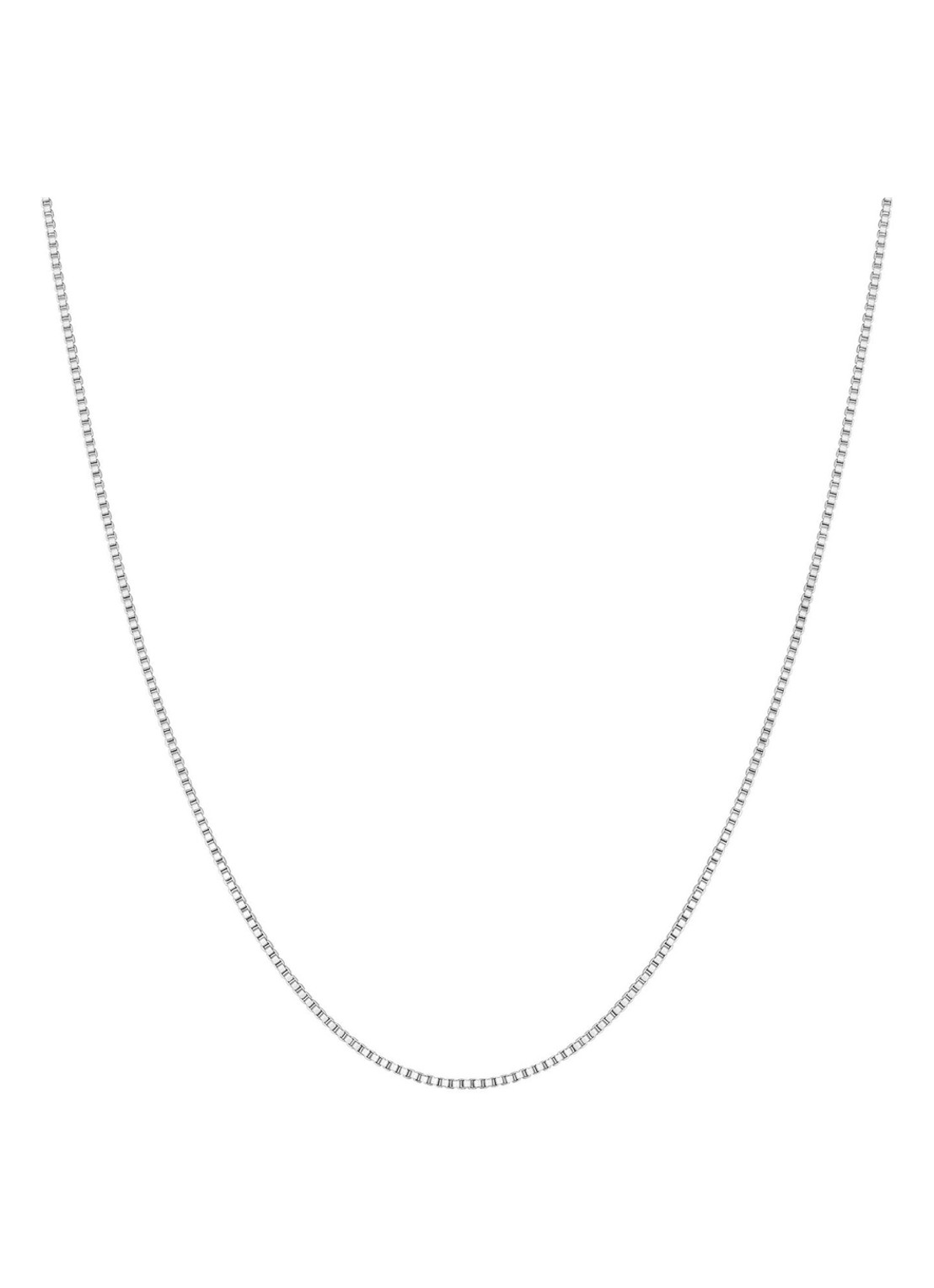 Ania Haie Box ketting S van zilver - voorkant zilver