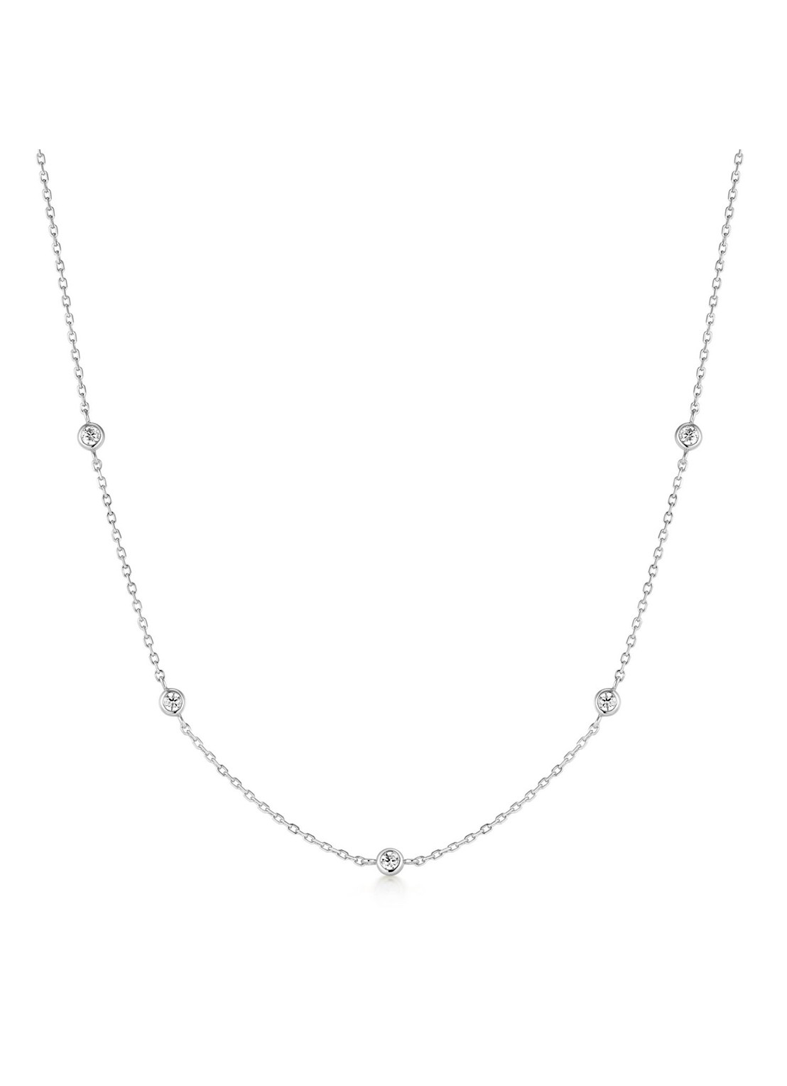 Ania Haie Classic Station ketting S  - voorkant zilver