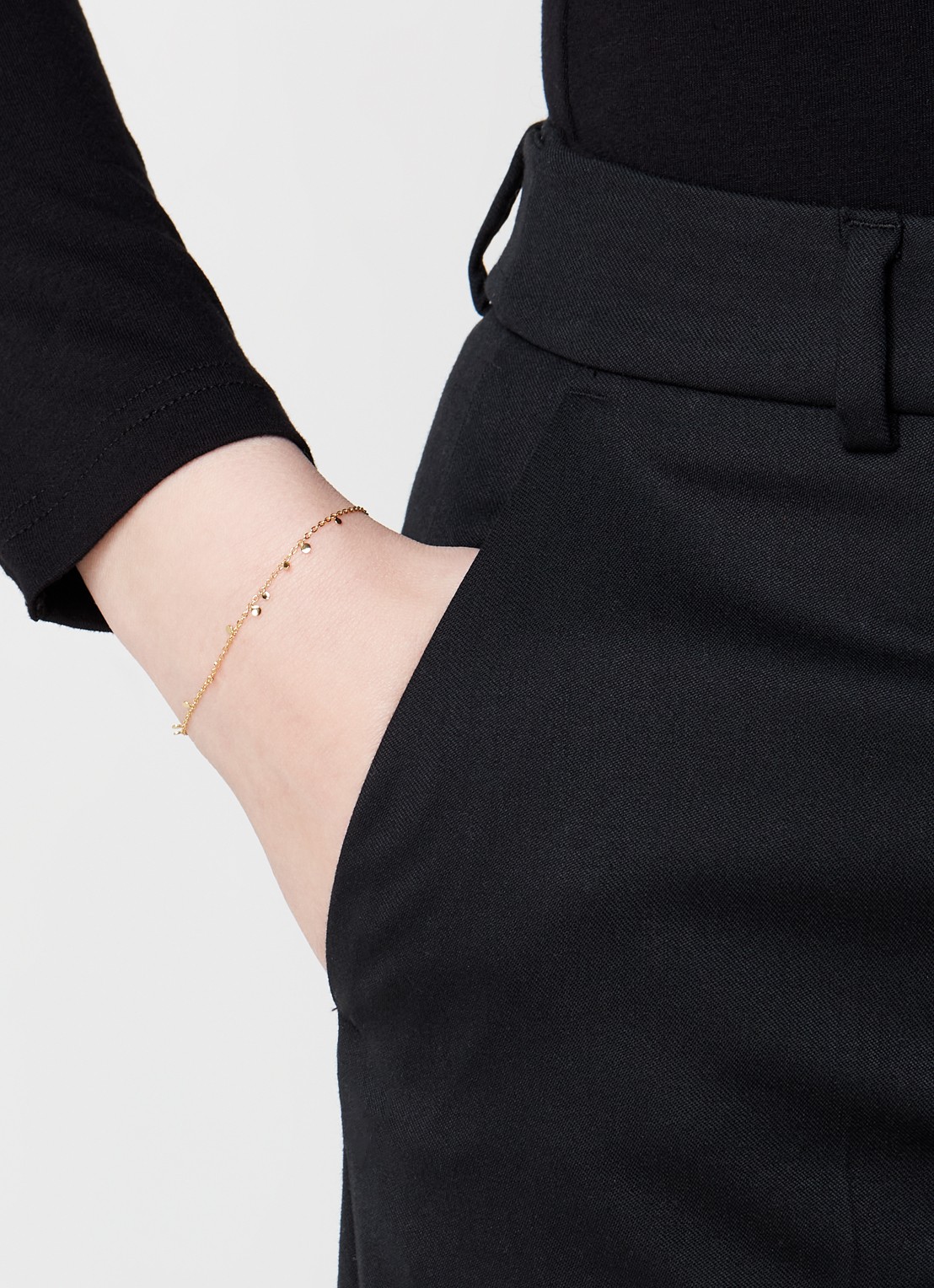 Ania Haie Geometry armband verguld - voorkant 2 goud
