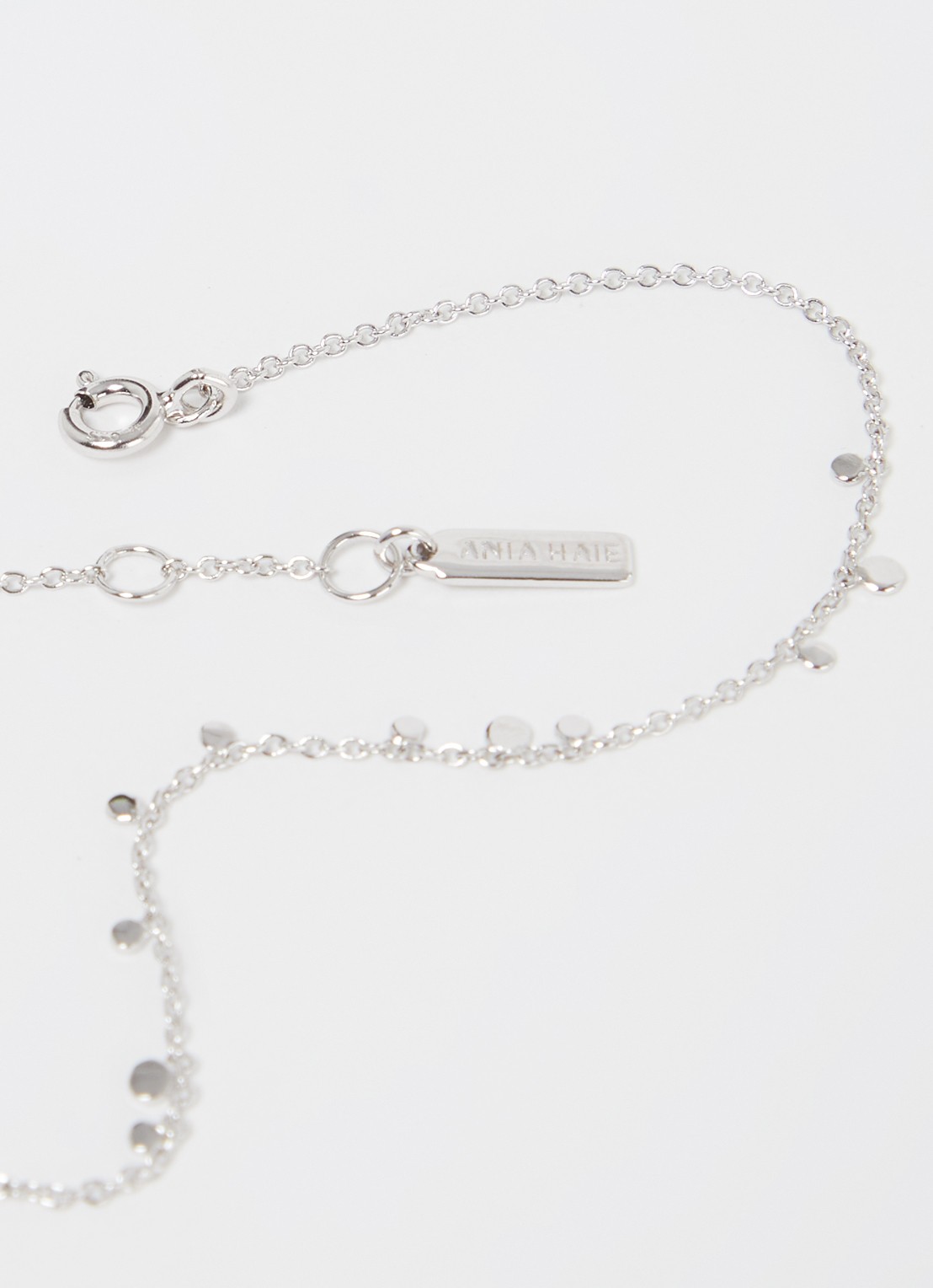 Ania Haie Geometry Mixed Discs armband verguld - detail 3 zilver