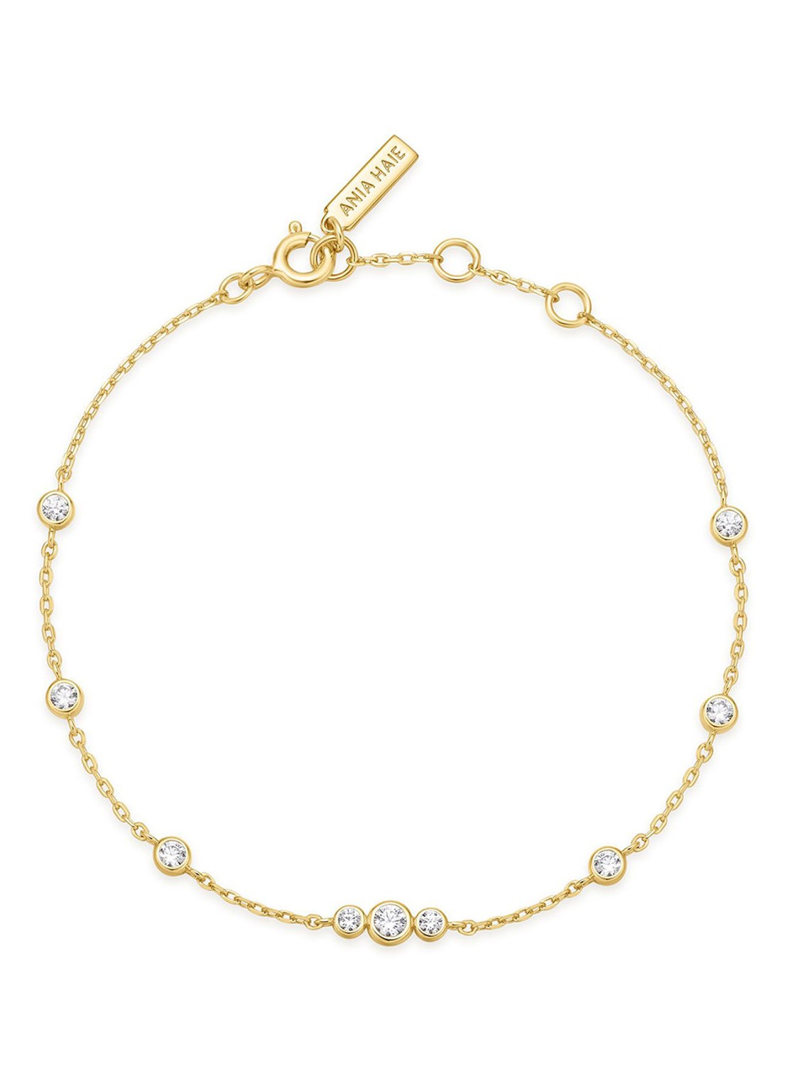 Ania Haie Miss Dainty armband verguld - voorkant goud