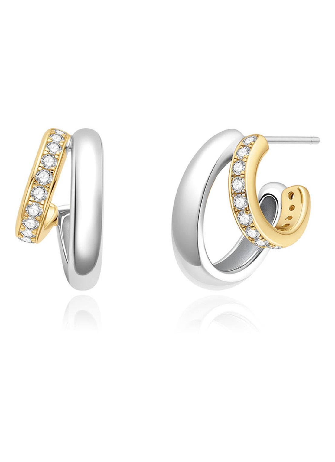Ania Haie Sparkling Stud oorstekers verguld - voorkant undefined