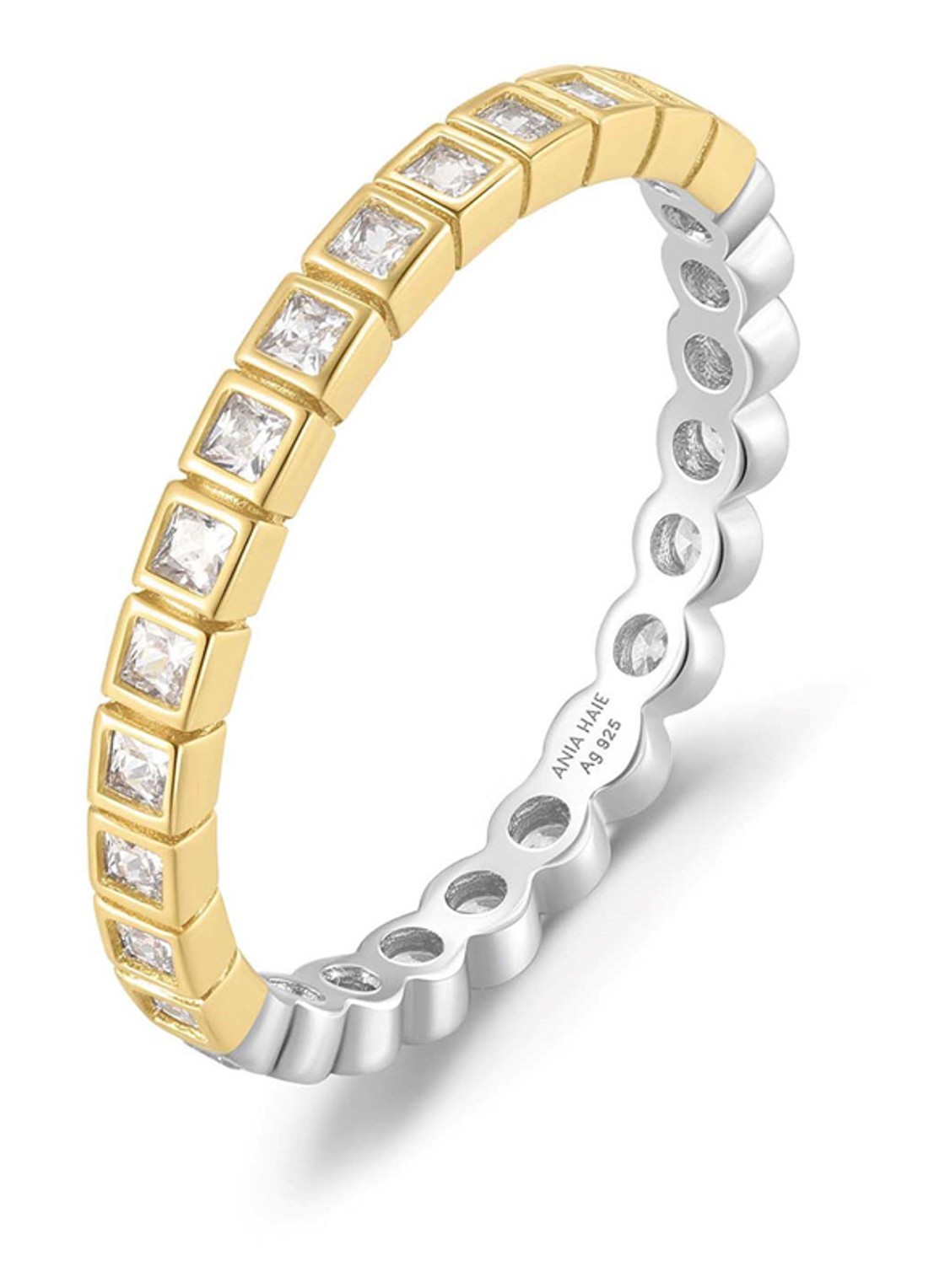 Ania Haie Square Circle Bezel ring  - voorkant undefined