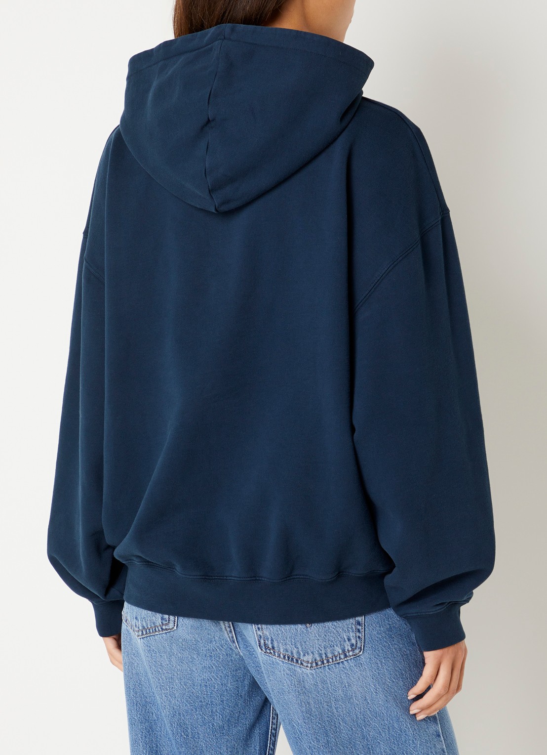Anine Bing Harvey hoodie met logoprint - achterkant 5 donkerblauw