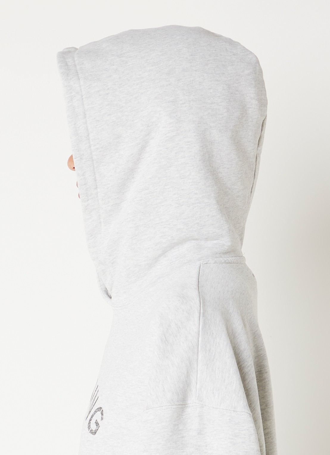 Anine Bing Harvey hoodie met logoprint - detail 4 grijsmele