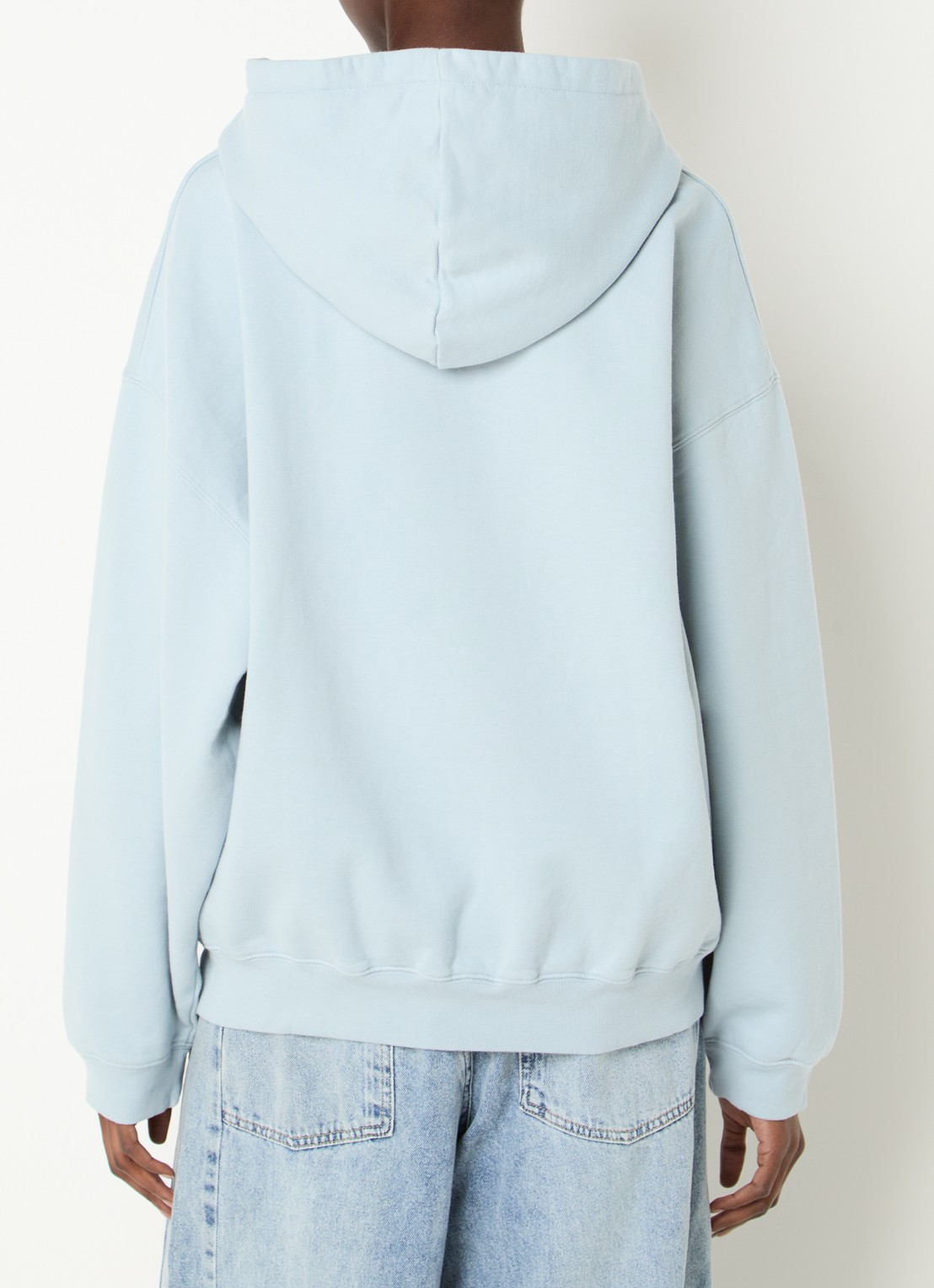 Anine Bing Harvey hoodie met patchwork - achterkant blauw