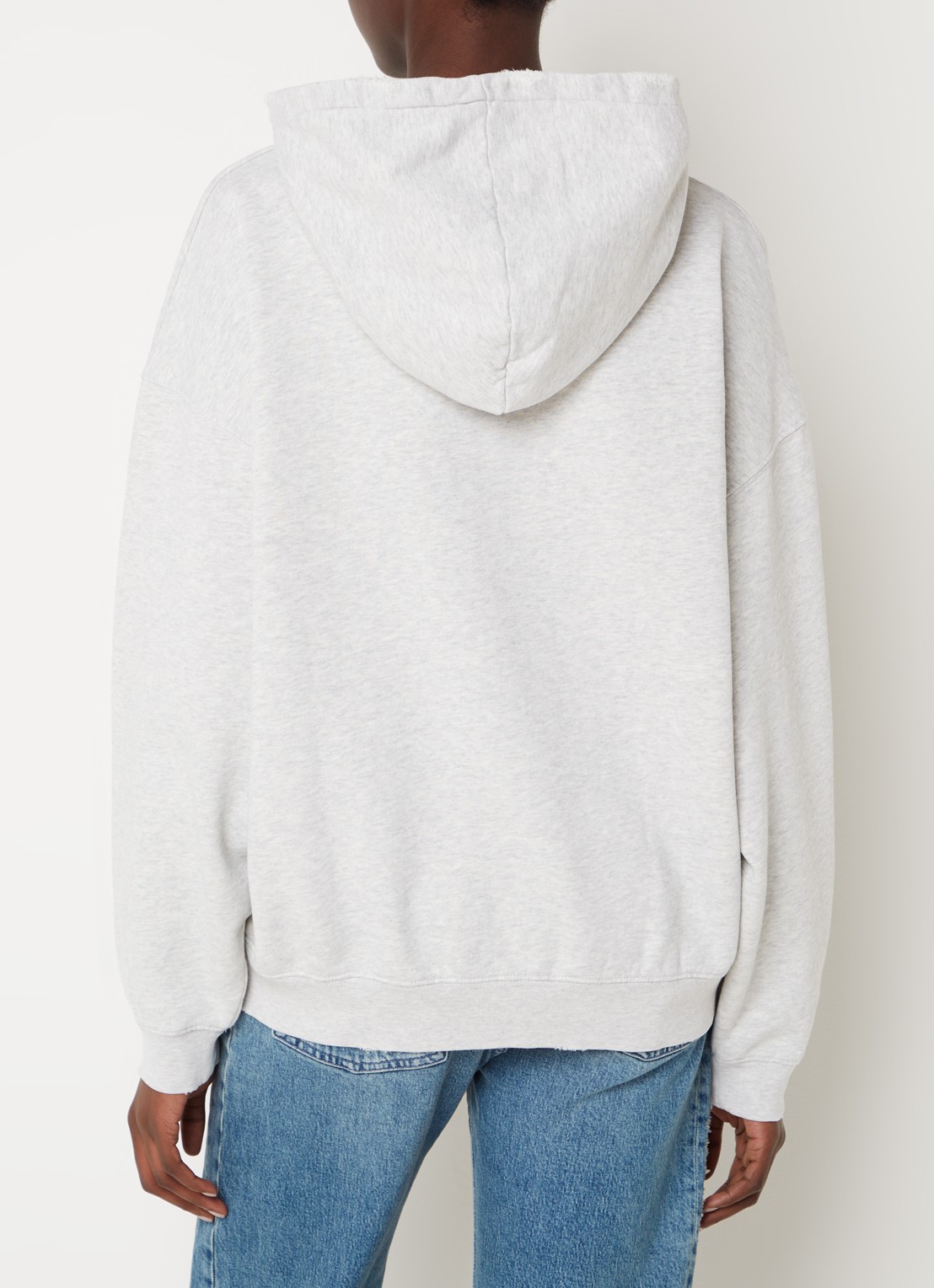 Anine Bing Harvey oversized hoodie met logoprint - achterkant 3 grijsmele