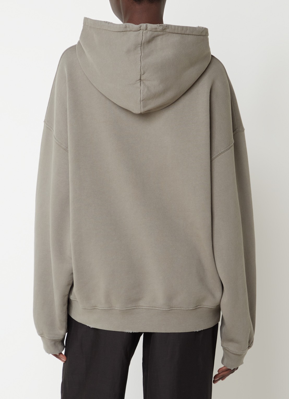 Anine Bing Harvey oversized hoodie van  katoen met logoprint - achterkant 5 groen