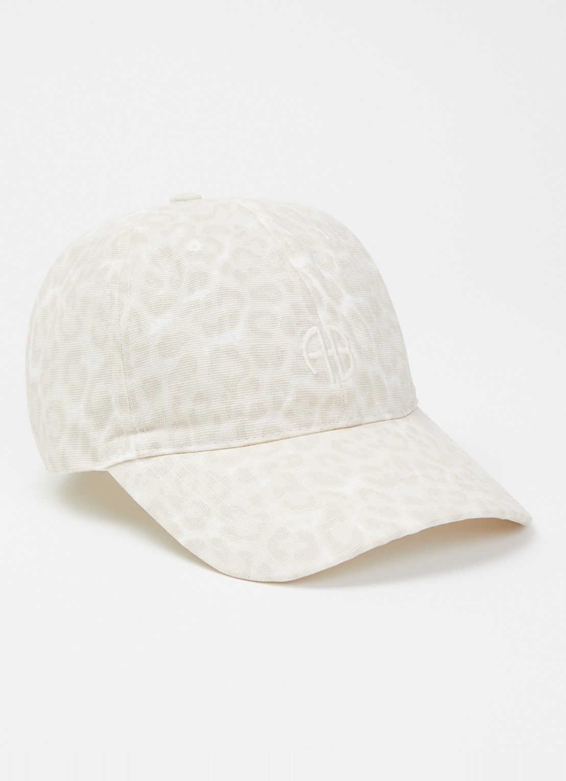 Anine Bing Jeremy pet met panterprint - voorkant beige