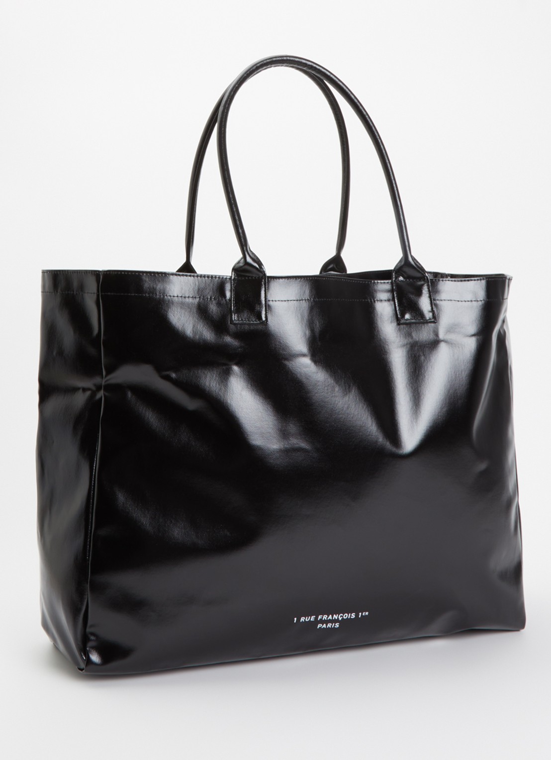 Anine Bing Leo shopper met logo - achterkant 4 zwart