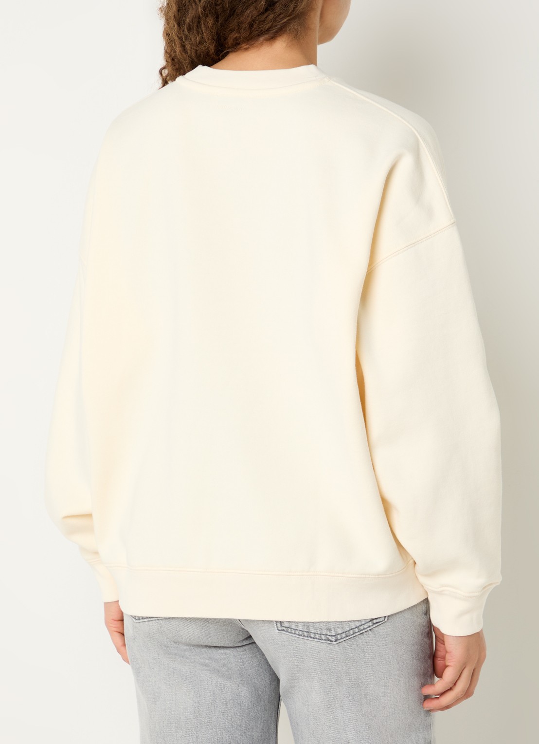 Anine Bing Miles sweater met logoprint - achterkant 4 gebroken wit