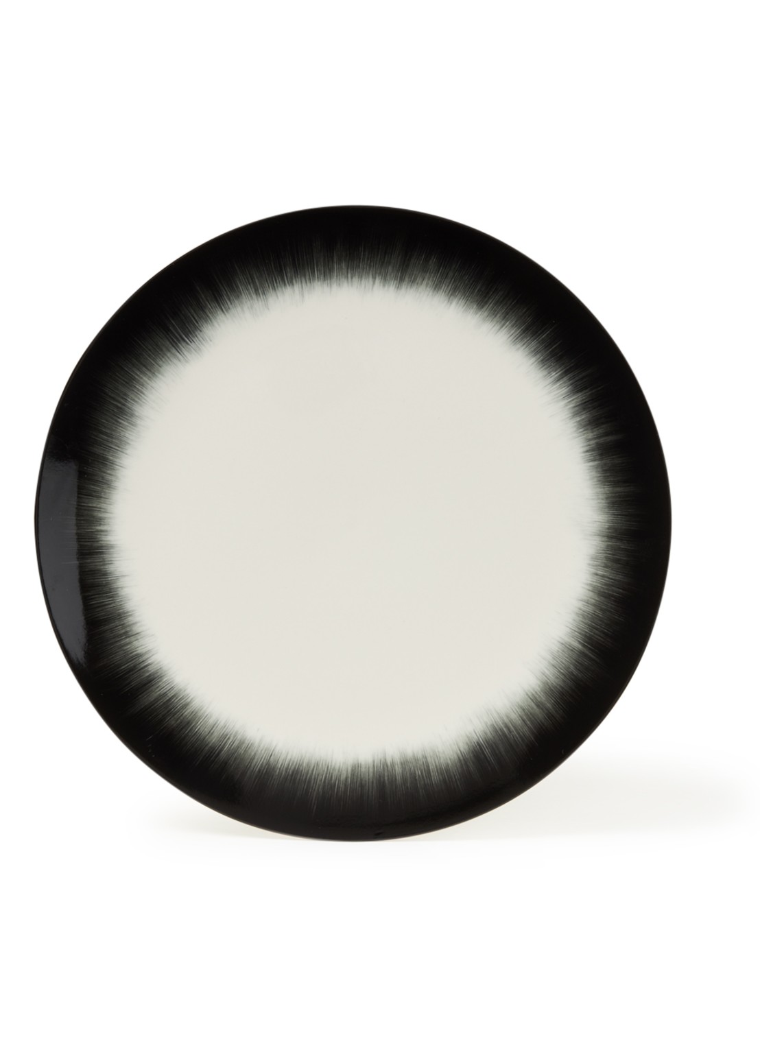 Ann Demeulemeester Dé by Ann Demeulemeester dinerbord 24,5 cm - voorkant zwart