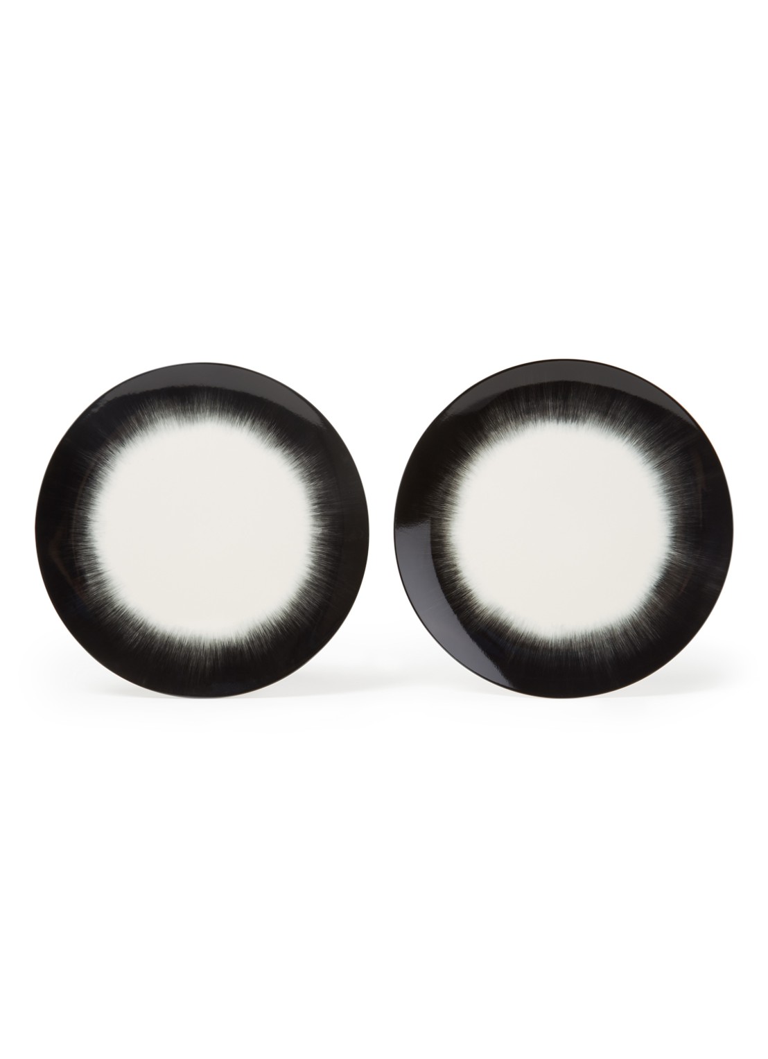 Ann Demeulemeester Dé by Ann Demeulemeester dinerbord 24,5 cm - voorkant 2 zwart