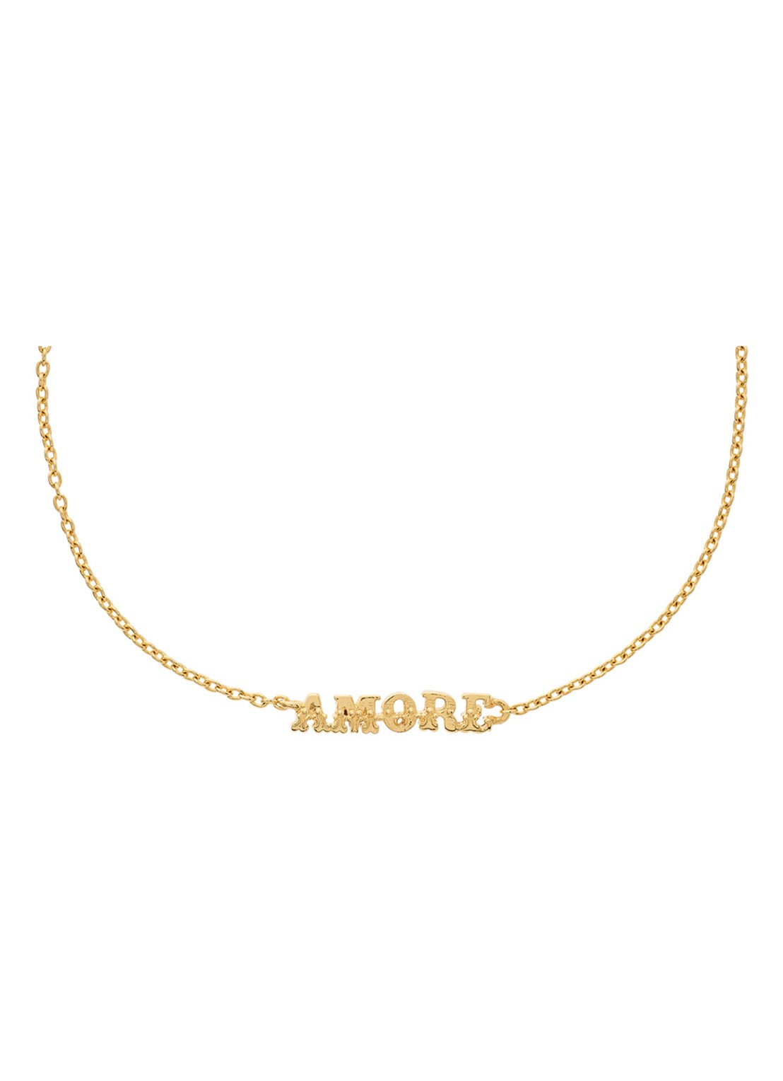 Anna + Nina Amore armband met hanger - voorkant 2 goud