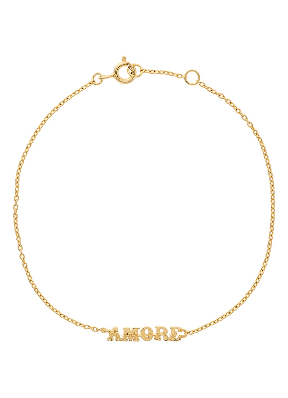 Anna + Nina Amore armband met hanger - voorkant 3 goud
