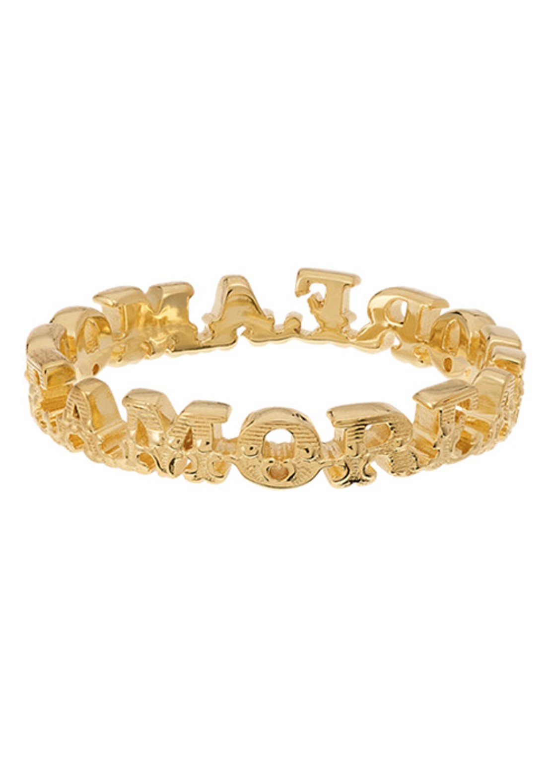 Anna + Nina Amore ring - voorkant goud
