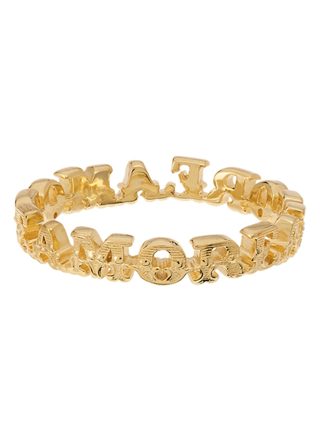 Anna + Nina Amore ring - voorkant goud