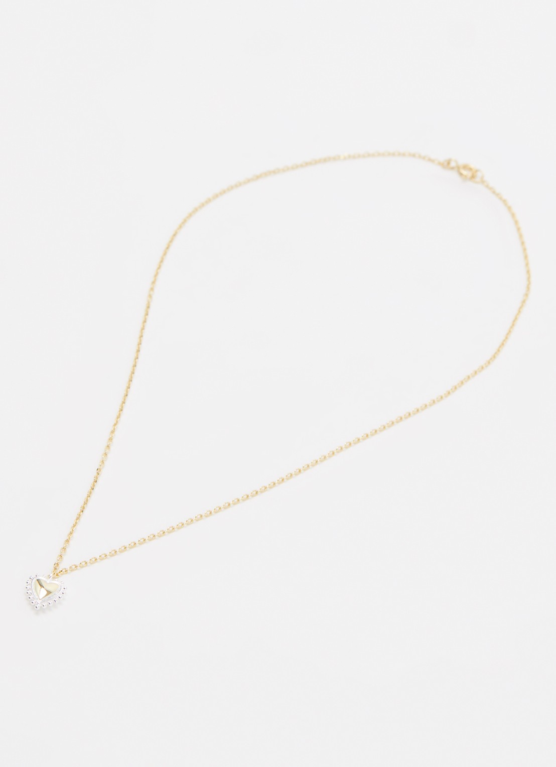 Anna + Nina Bravery Heart ketting  - detail 2 goud