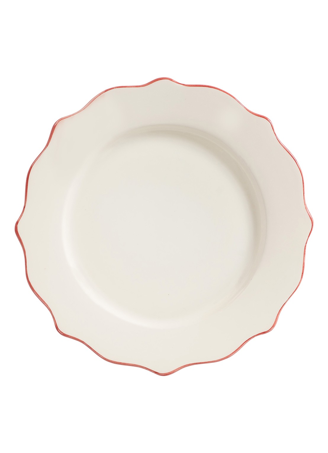 Anna + Nina Carmine dinerbord 26 cm - voorkant roze