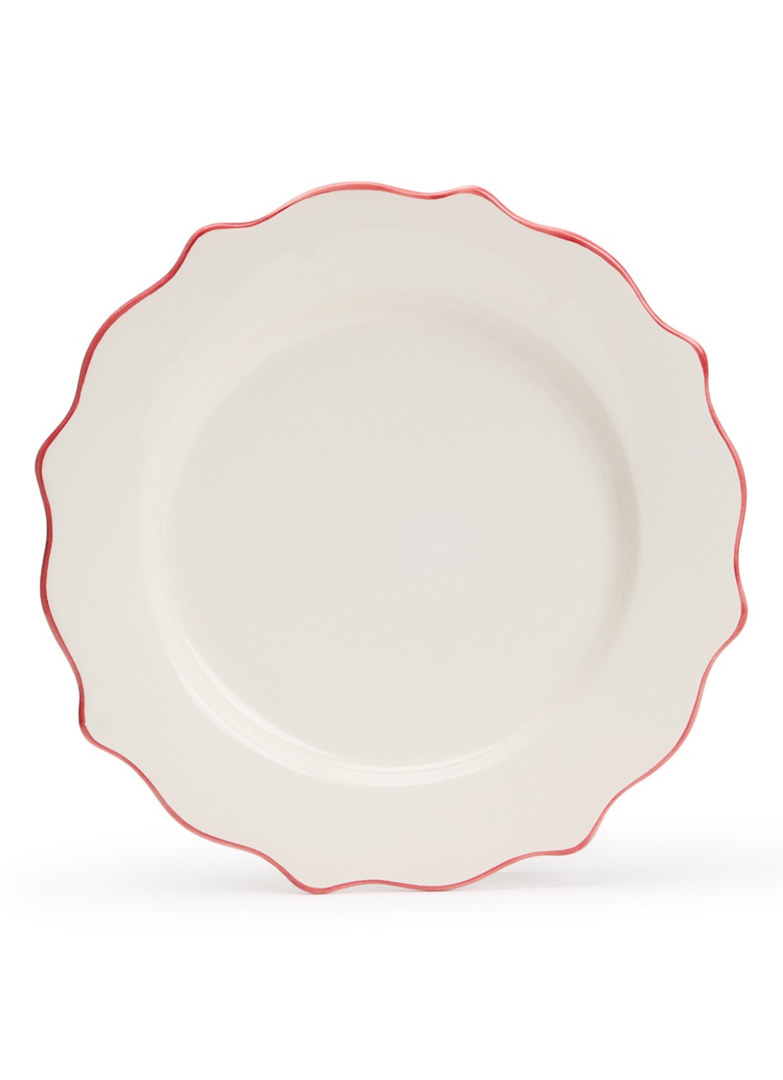 Anna + Nina Carmine dinerbord 26 cm - voorkant 2 roze