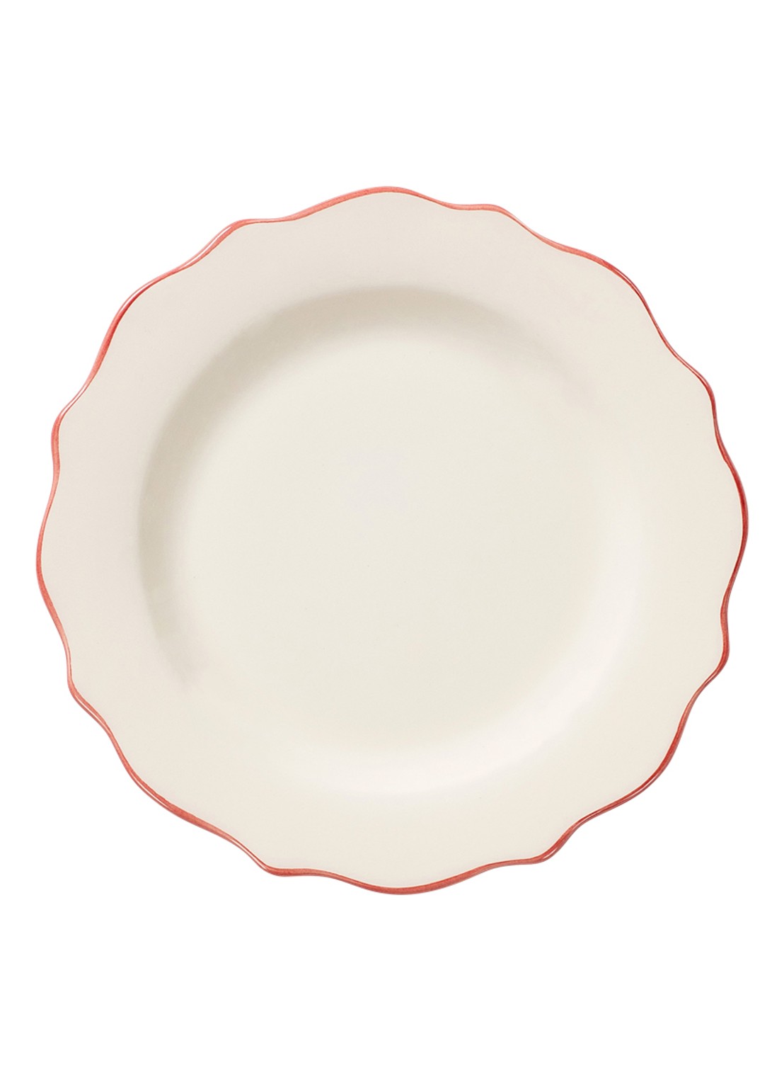 Anna + Nina Carmine ontbijtbord 22 cm - voorkant roze