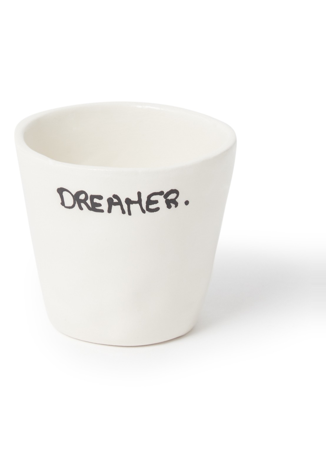 Anna + Nina Dreamer espressokopje 10 cl - voorkant wit