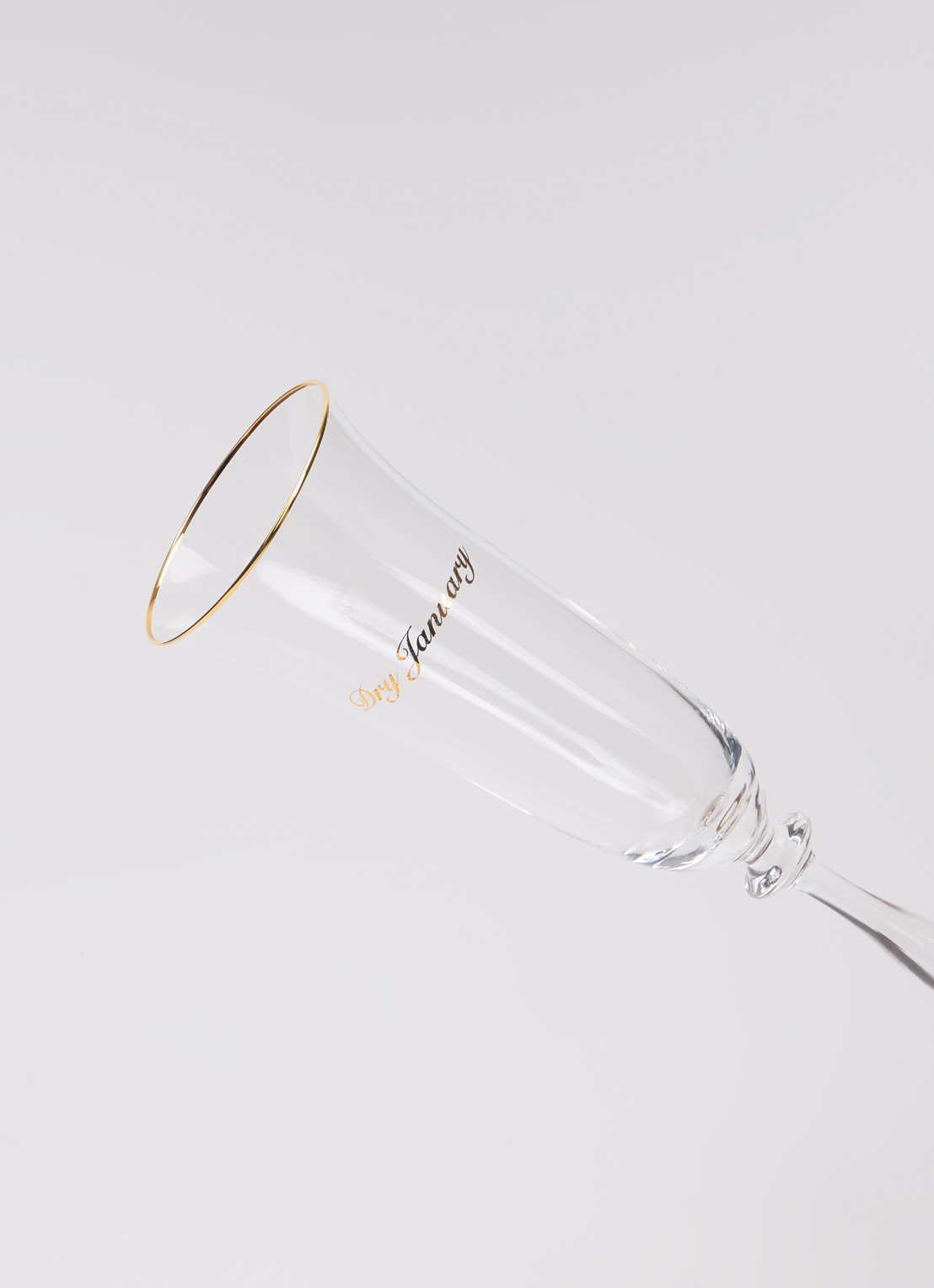 Anna + Nina Dry January champagne glas 20 cl set van 2 - detail goud