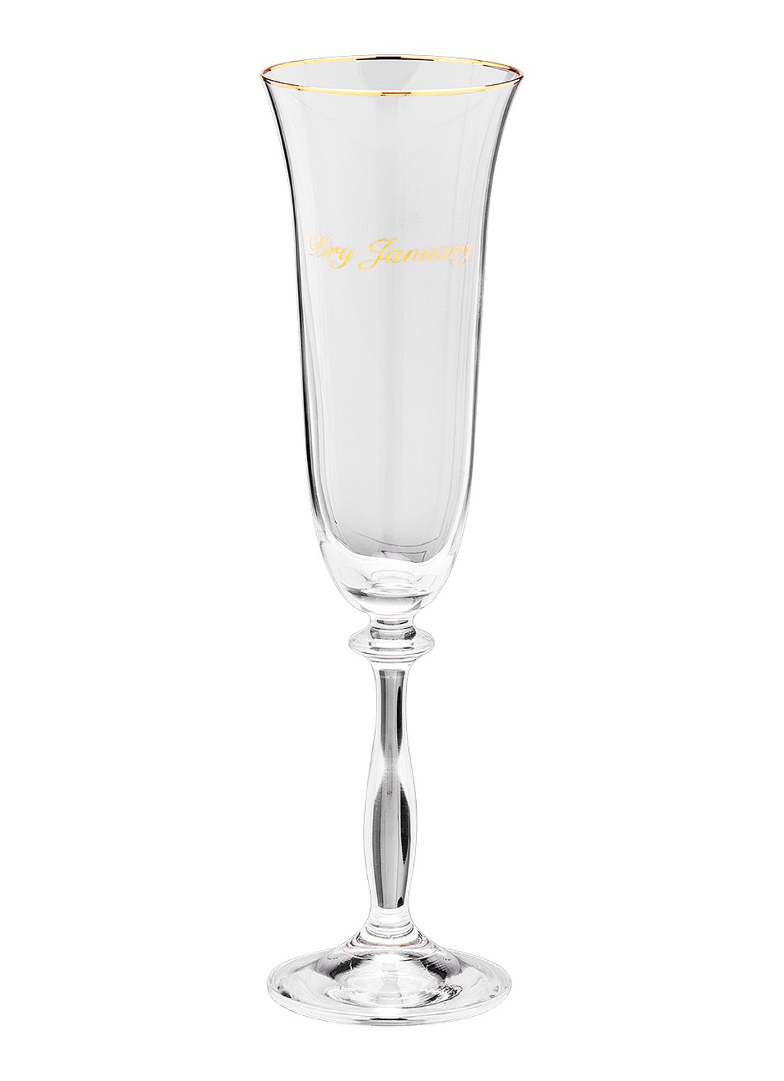 Anna + Nina Dry January champagne glas 20 cl - detail transparant