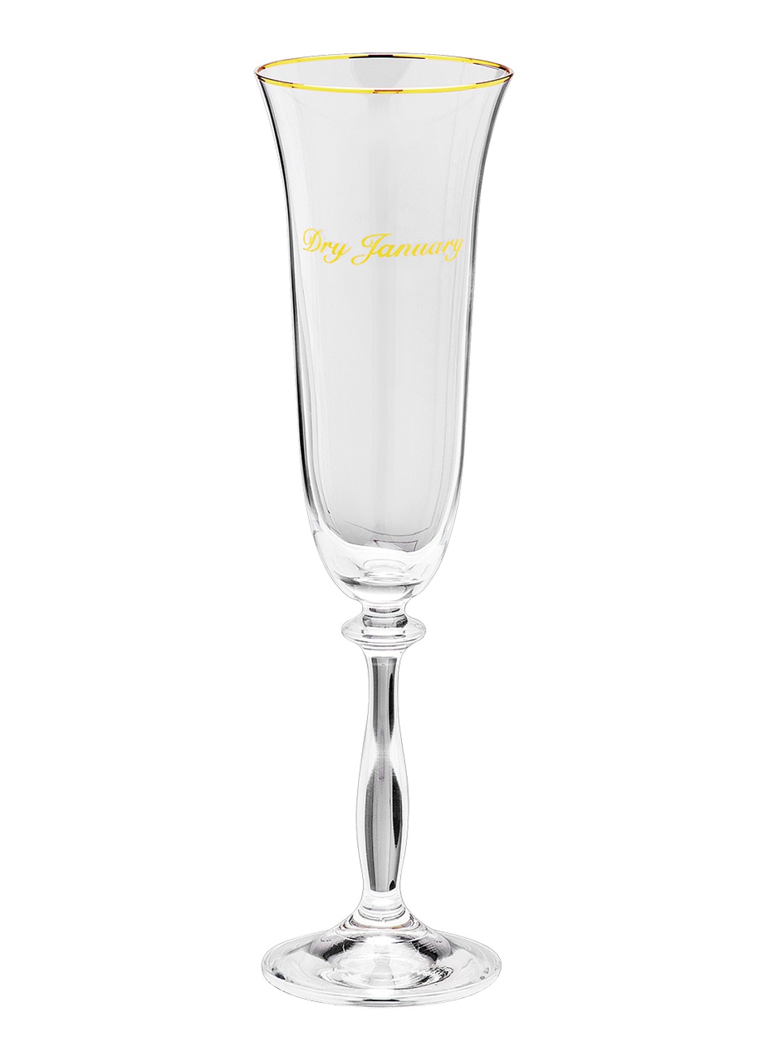 Anna + Nina Dry January champagne glas 20 cl - voorkant 2 transparant