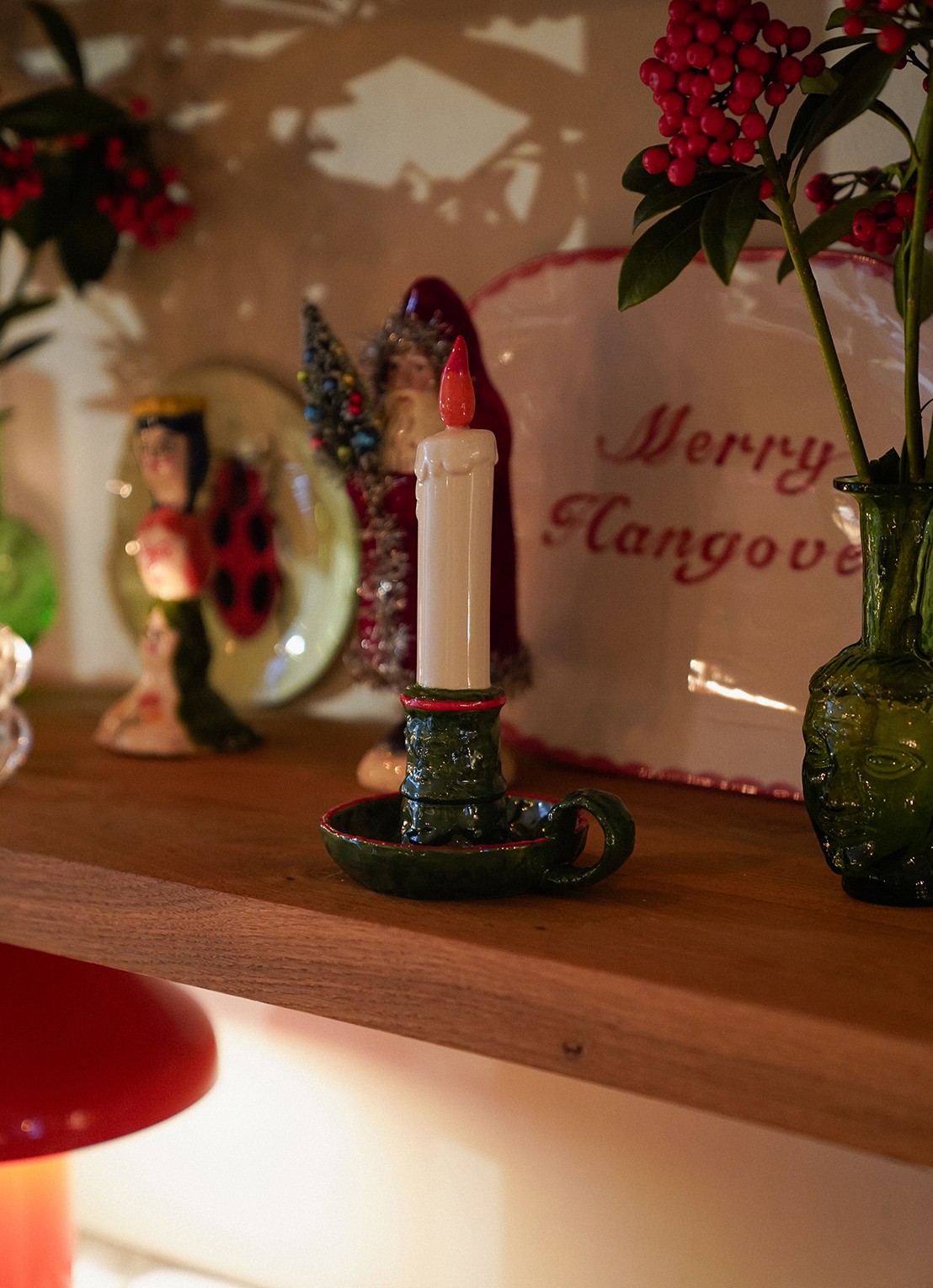 Anna + Nina Eternal Flame kerstornament 21 cm - voorkant 2 multicolor