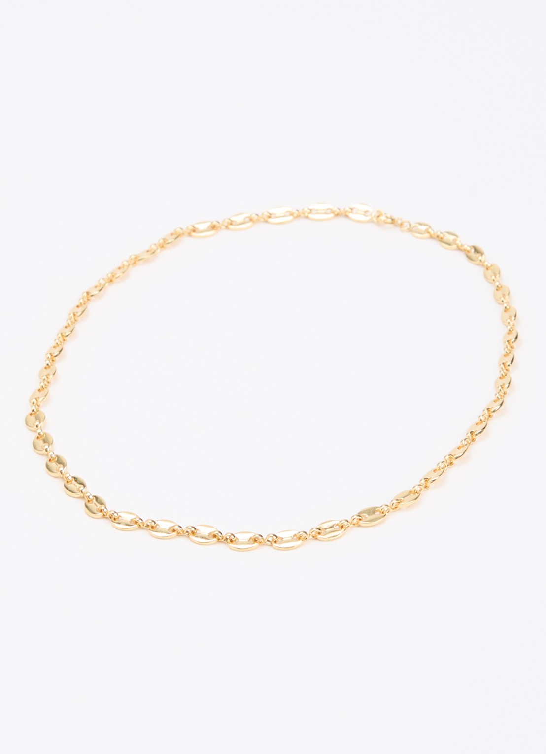 Anna + Nina Fine Coffee Bean ketting - detail 2 goud