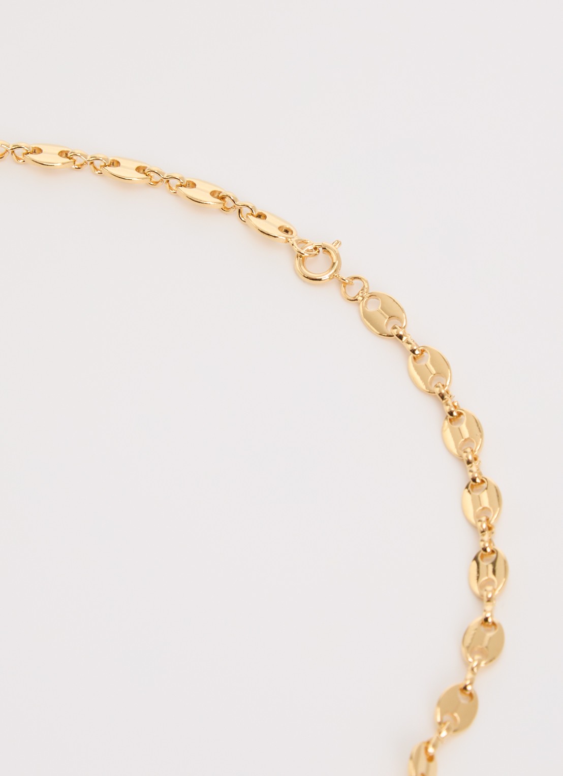 Anna + Nina Fine Coffee Bean ketting - detail 3 goud